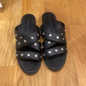 Rebecca minkoff leather studded sandals